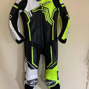 Alpinestars Motorbike Original Cowhide Leather Suit, Biker&#39;s Racing Motorcycle Suits