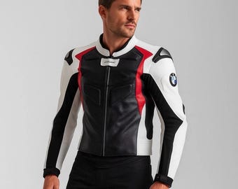 BMW メンズ 牛革モーターサイクルジャケット – CEアーマー、サーマル