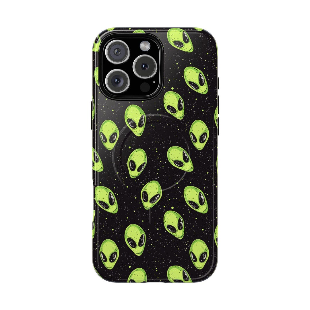 Alien Pattern Tough Magnetic Phone Case, Magsafe, Perfect for Science ...