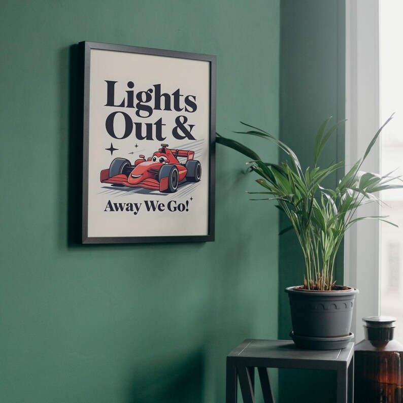 Borsa In Tela Di Cotone F1 'Lights Out And Away We Go' – Regalo Originale Per Appassionati Di Formula 1, Shopping Bag Ecologica - 2