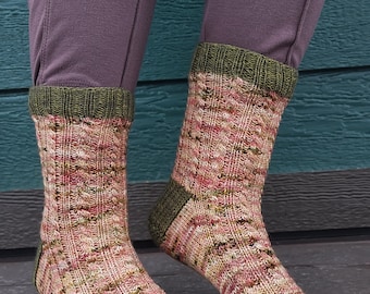 Roads of Life sock knitting pattern
