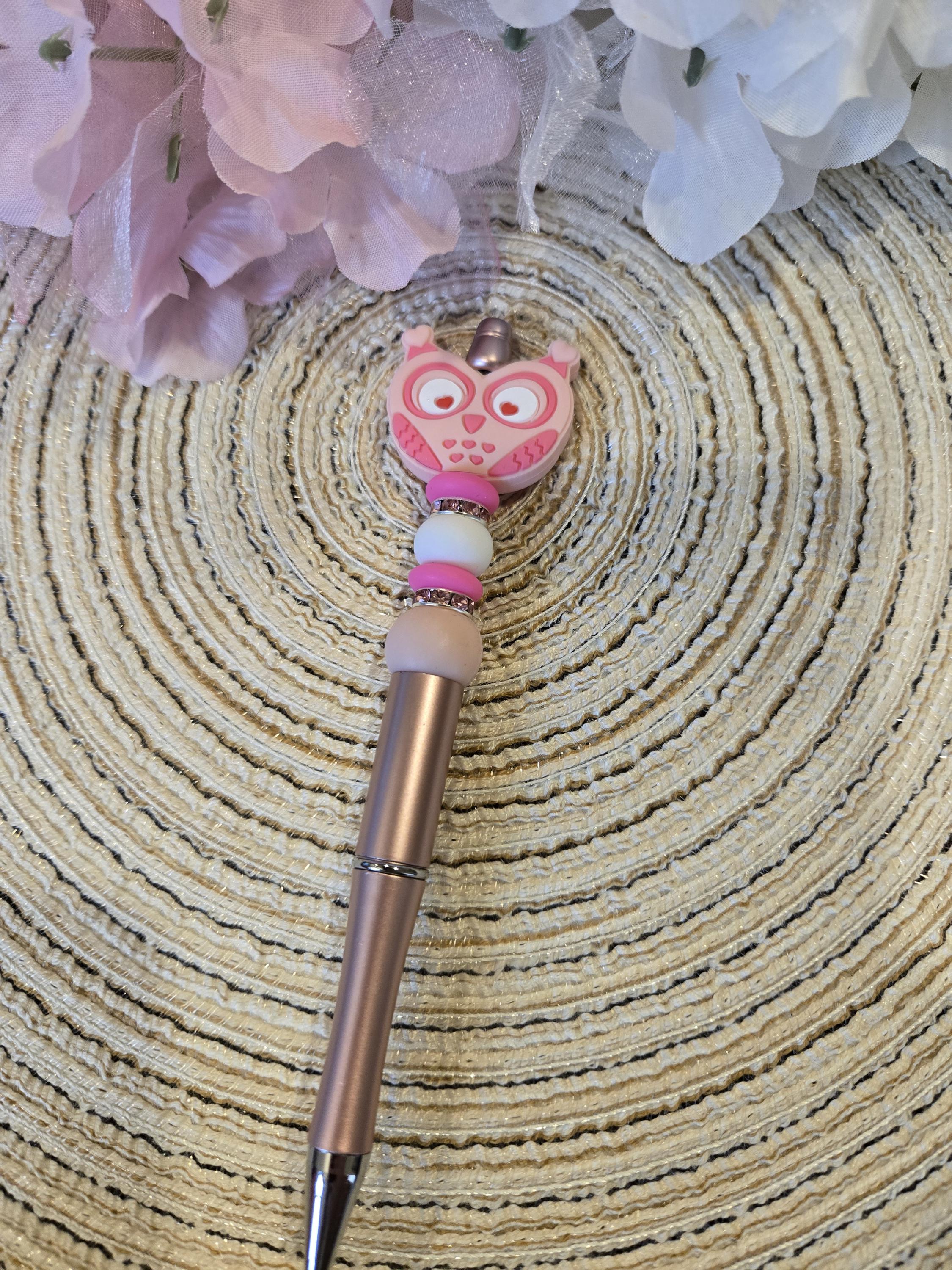 Pink Owl Refillable Pen