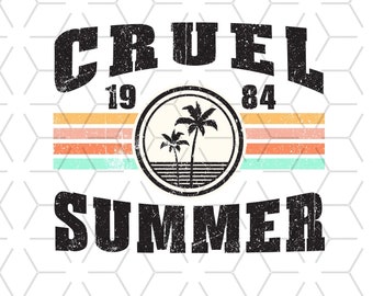 Retro Cruel Summer PNG: Vintage Sublimation Design (Digital Download)