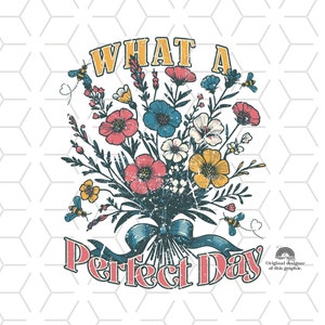 Sublimaciones Retro, Descargas de Diseños, Sublimaciones Vintage, Clipart, Diseño de Camisas, Descargas de Sublimación, floral, Qué día tan perfecto, abejas