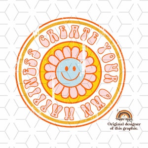 Vintage Sublimationen, Designs Downloads, Png, Clipart, Shirt Design Sublimation Downloads, Retro Sublimationen, create your own happiness