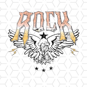 Musik Sublimationen, Designs Downloads, Vintage Sublimations, Png, Clipart, Shirt Design, Sublimation Downloads, Rock, Rock and Roll, Adler
