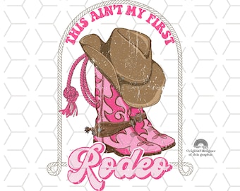 Groovy Cowgirl Design : Western Rodeo PNG (Téléchargement numérique)