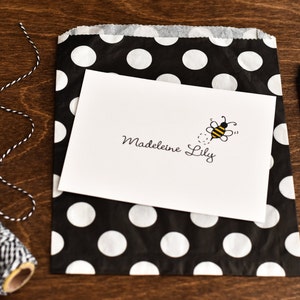 Bumble Bee Personalized Note Cards - Stationery Set - Bee Note Cards - Personalized Stationery - Personalized Stationary - Personalized Note