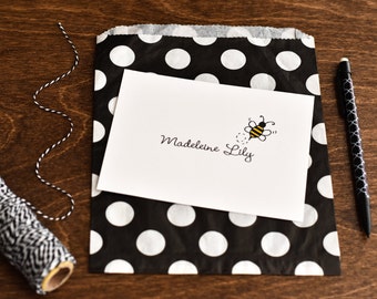 Bumble Bee Personalized Note Cards - Stationery Set - Bee Note Cards - Personalized Stationery - Personalized Stationary - Personalized Note