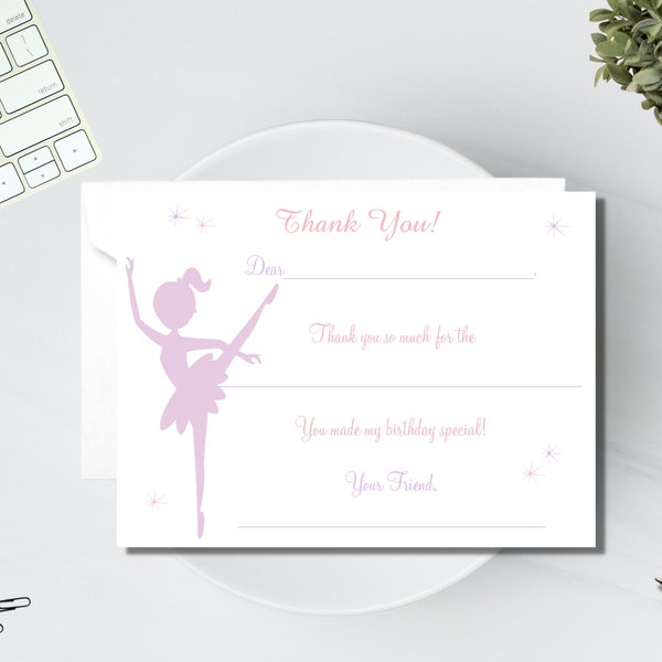 Ballerina Thank You - Etsy