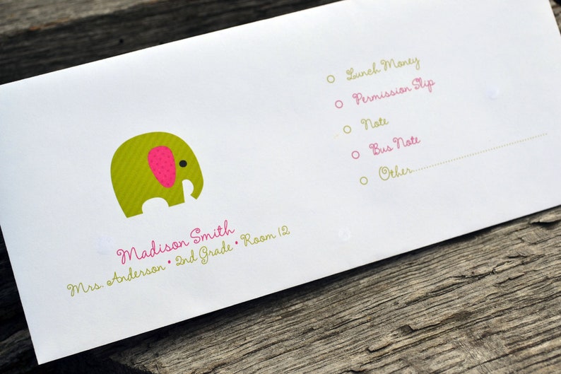 Personalized School Money Envelope for Money and Etsy