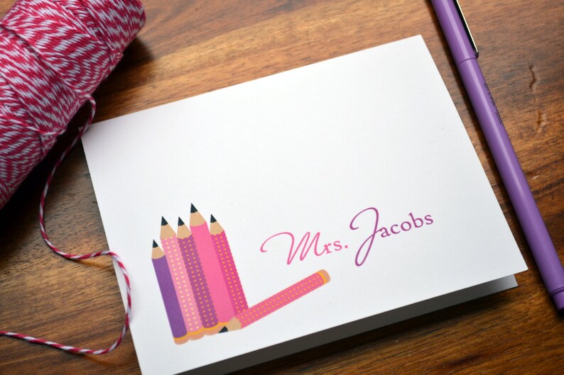 Teacher Personalized Stationery / Personalized Stationary Set Etsy