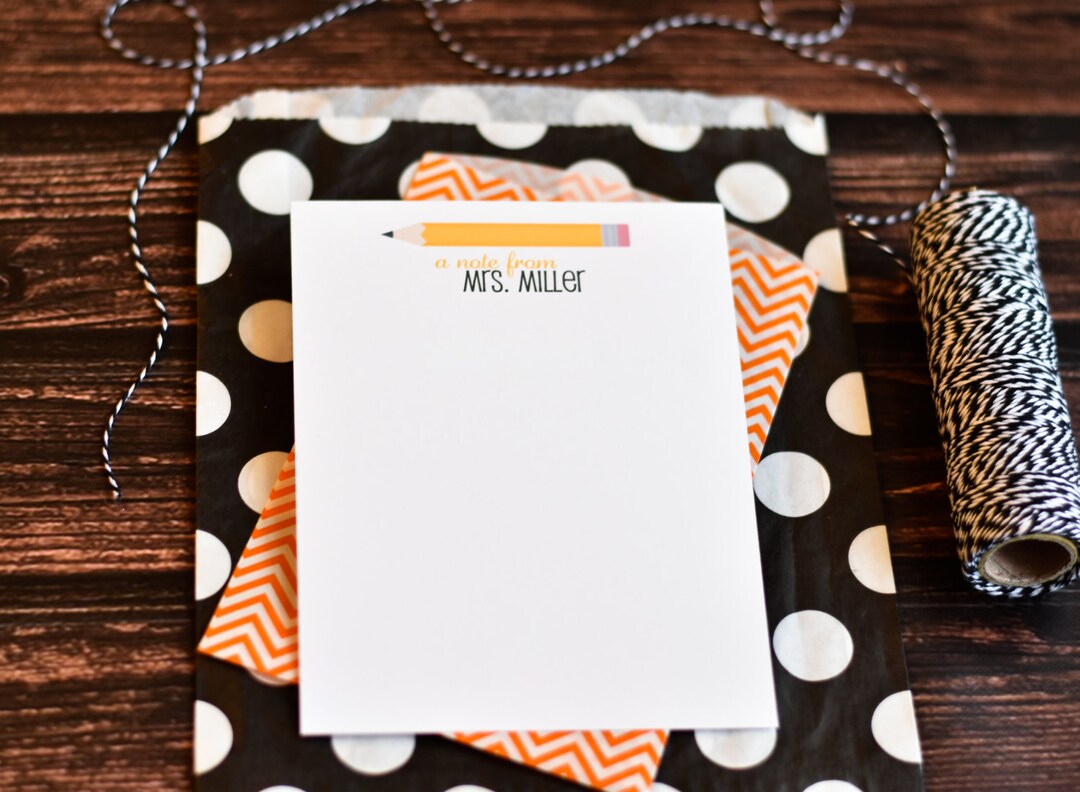 Personalized Teacher Notepads / Personalized Notebook / Personalized