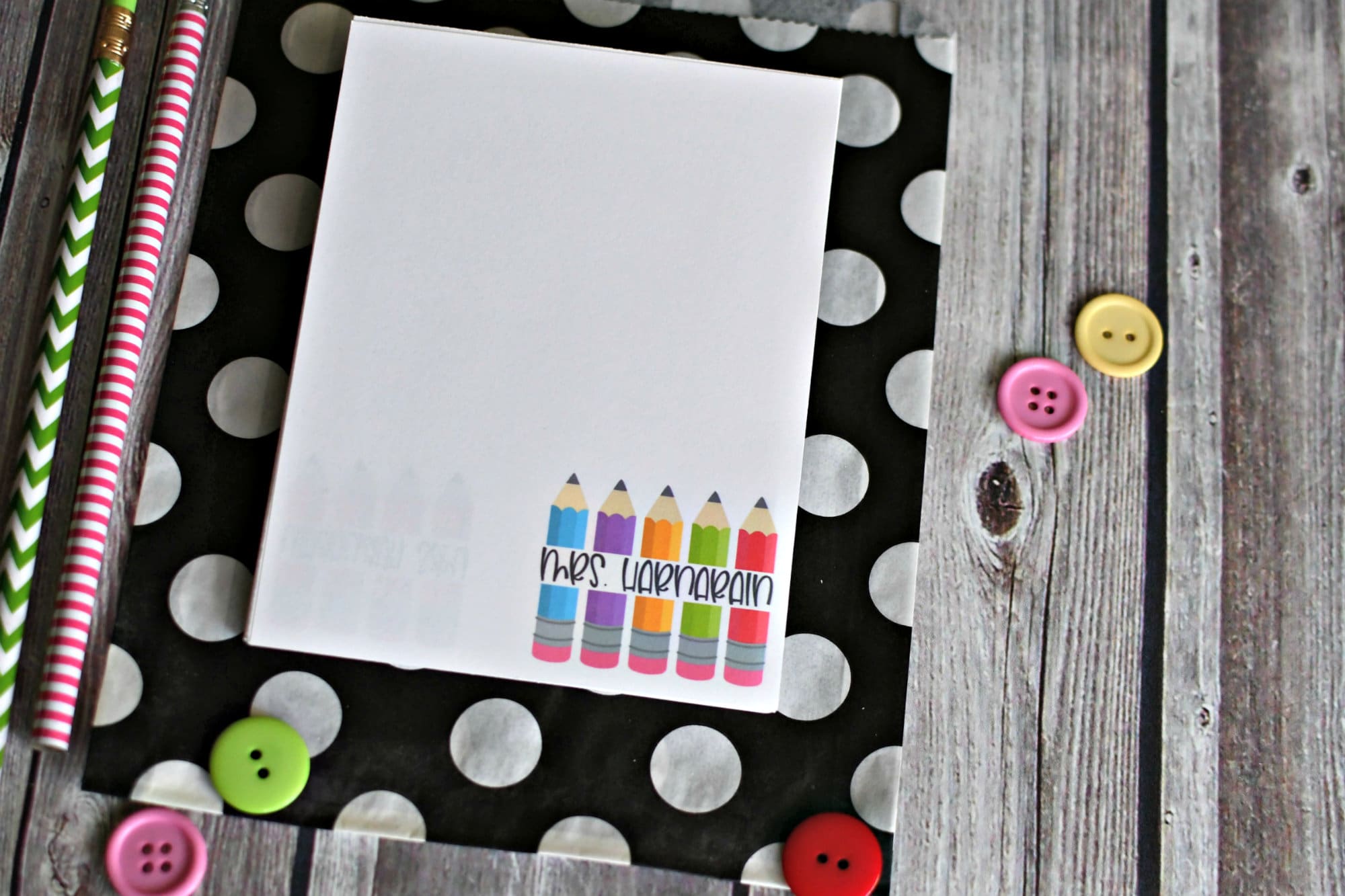 Personalized Notepads / Personalized Teacher Notepads / Etsy