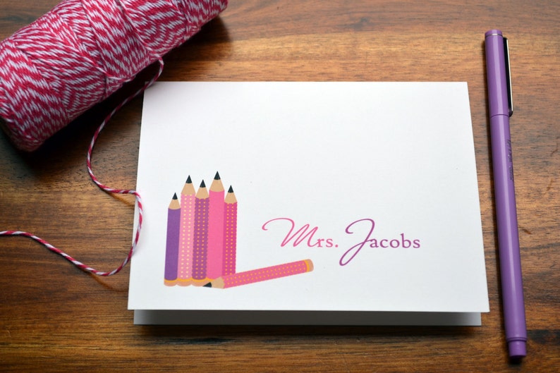 Teacher Personalized Stationery / Personalized Stationary Set Etsy