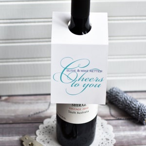 Personalized Wine Tags / Wine / Wine Hangers / Cheers to You image 2