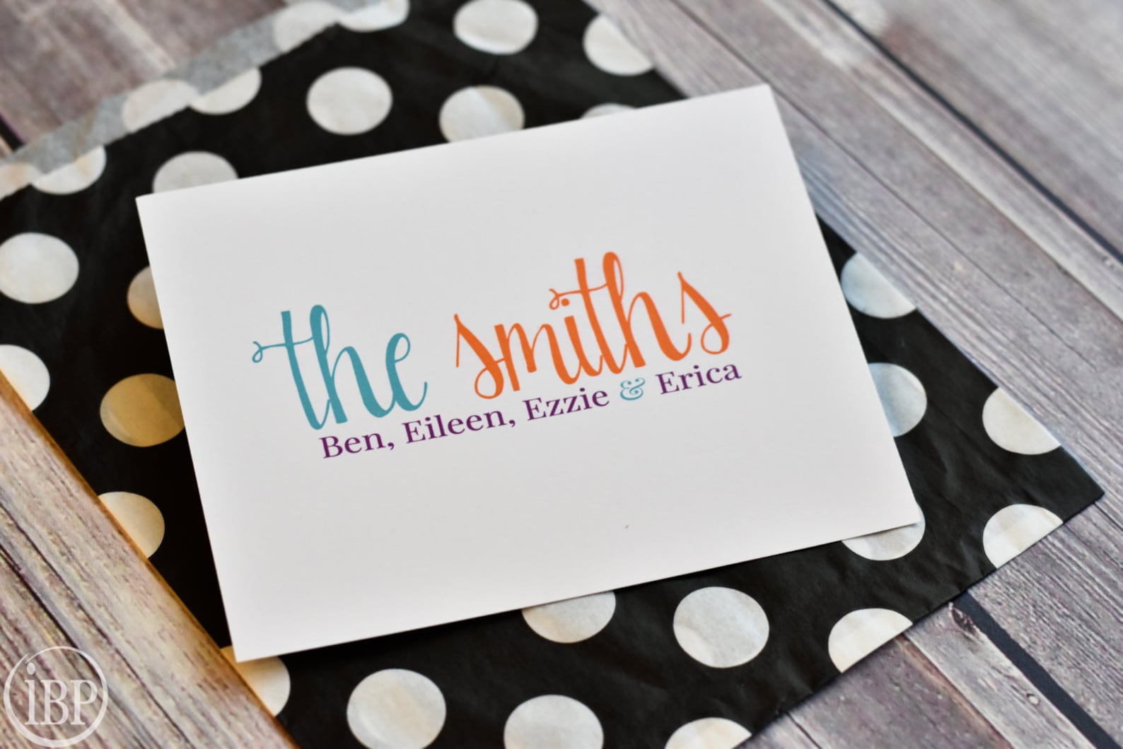 Personalized Family Note Cards Personalized Family Etsy