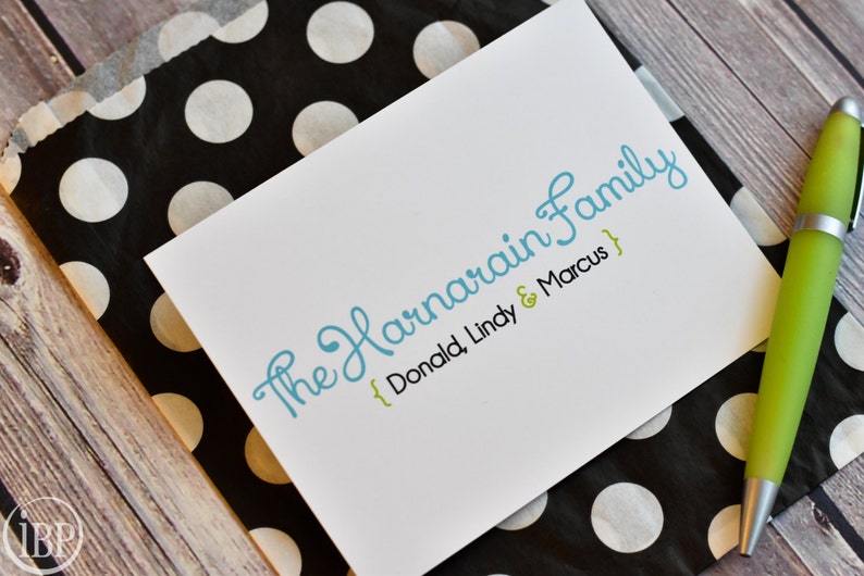 Family Stationery / Personalized Family Stationary / Etsy