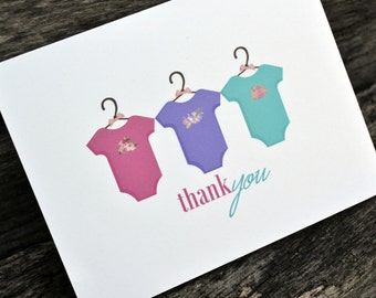 Baby Girls Personalized Stationery / Personalized Stationary / Personalized Note Cards / Stationery Set - Baby Girl Thank You Note Set