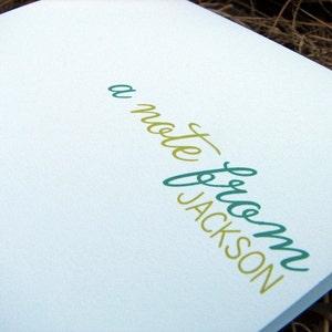 Personalized Note Cards / Personalized Stationery / Thank You Note Cards / Wedding Notes / Set of Notes / A Note From Set of 12