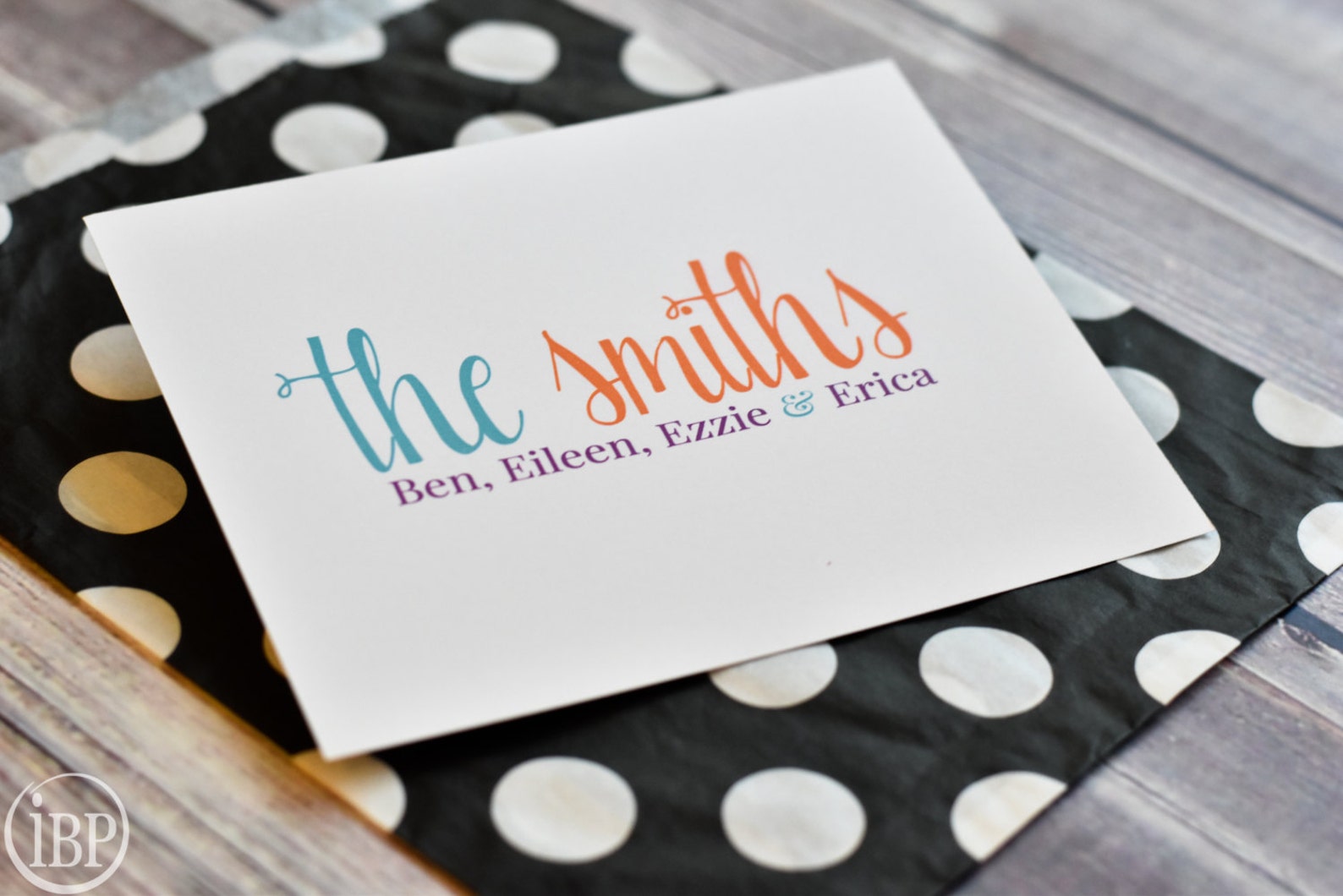 Personalized Family Note Cards Personalized Family Etsy