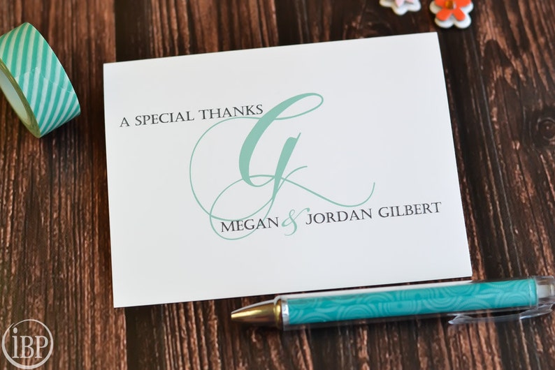 Personalized Wedding Thank You Notes / Wedding Cards / Thank Etsy