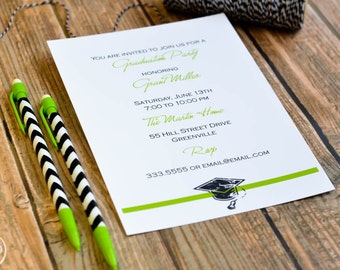 Graduation Cap 2019 Invitations or Announcements / Class of 2019 / Graduation Party Invitation / Graduation Announcement / Grad Party Invite