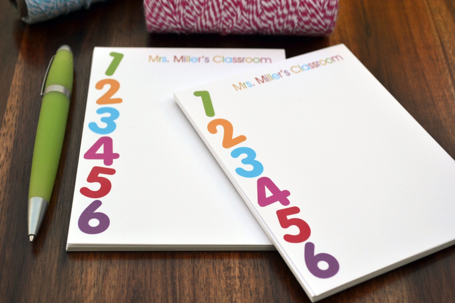 Personalized Teacher Notepads / Personalized Notebook / Etsy
