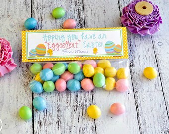 Easter Egg Treat Bag Topper / Happy Easter Treat Bag Toppers / Easter Egg Treat Bag Toppers / Spring Treat Topper / Easter Egg Treat