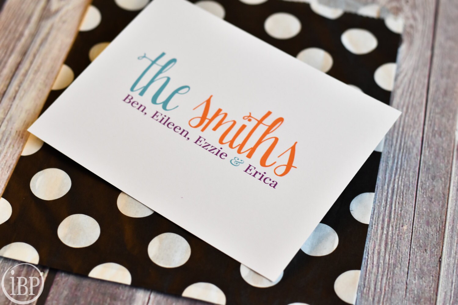 Personalized Family Note Cards Personalized Family Etsy