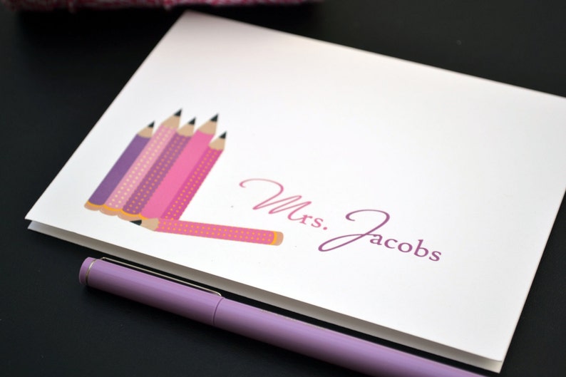 Teacher Personalized Stationery / Personalized Stationary Set Etsy