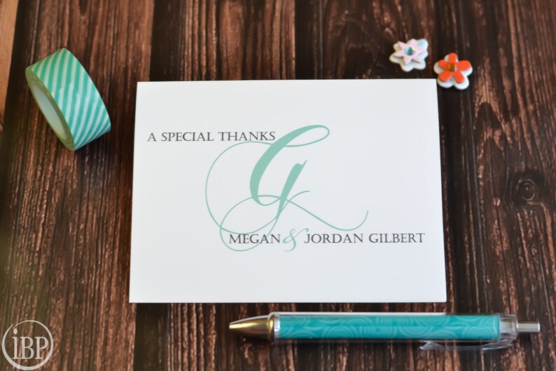 Personalized Wedding Thank You Notes / Wedding Cards / Thank Etsy