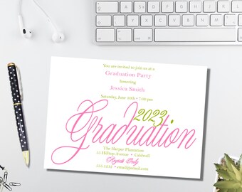 Graduation Party Invitation / 2023 Graduation Announcement / Class of 2023 / Grad Invite / Fancy Graduation Party Invitation / Grad Party