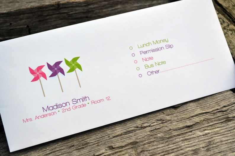 Personalized School Money Envelope for Money and Etsy