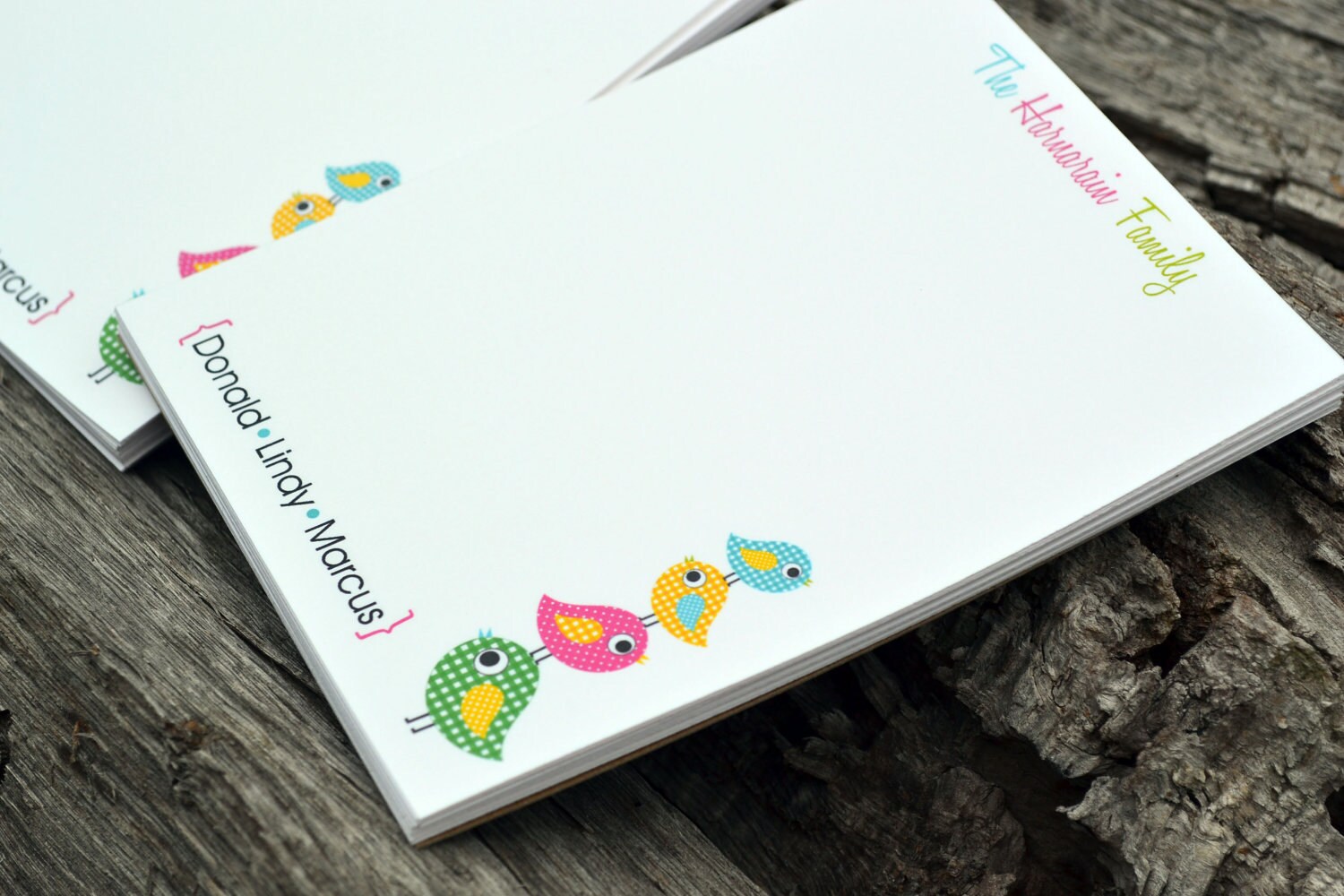 Personalized Notepads / Personalized Family Notepads / Etsy