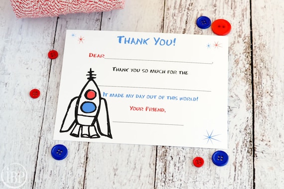 kids fill in the blank thank you notes kids thank you notes etsy