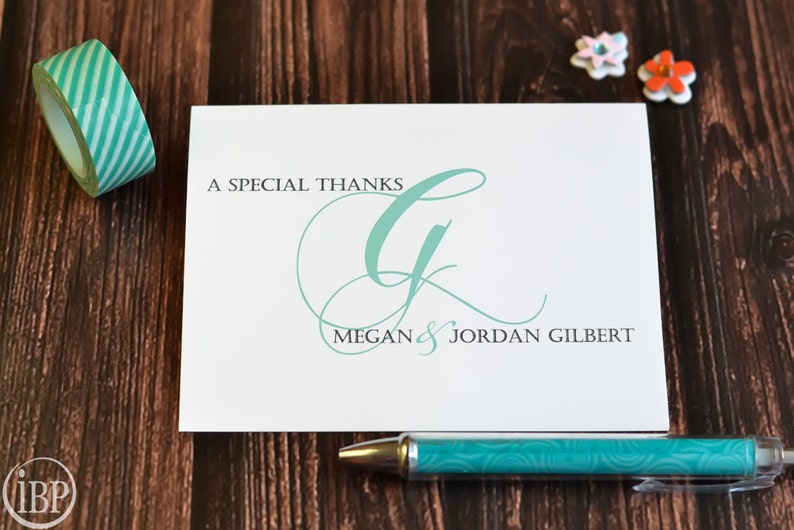 Personalized Wedding Thank You Notes / Wedding Cards / Thank Etsy