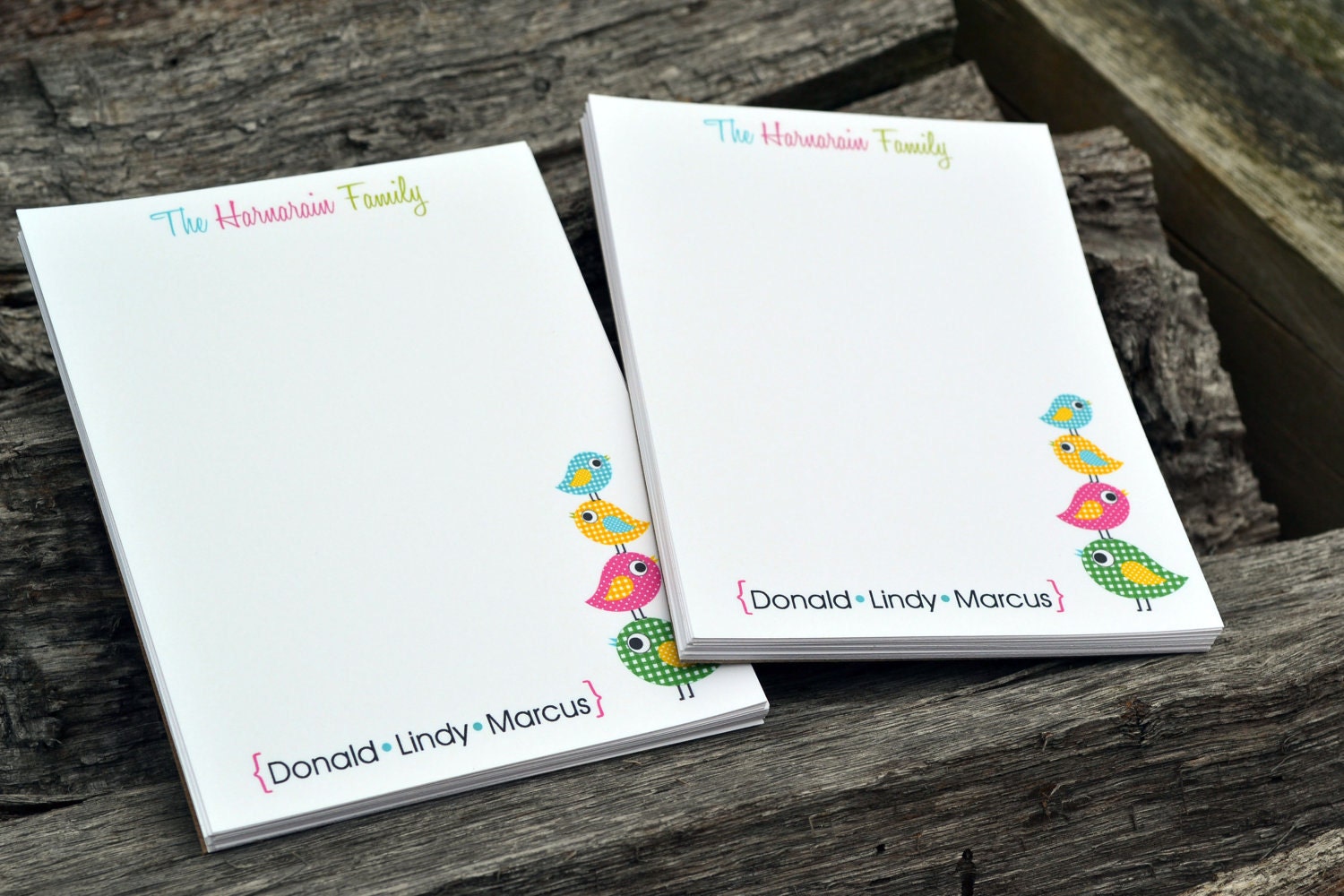 Personalized Notepads / Personalized Family Notepads / Etsy