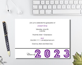 Graduation 2023 Party Invitation / Graduation Announcement / Class of 2023 / Graduation Party Invite /  Graduation 2023 Party Invite