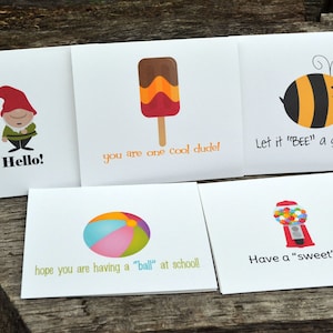 Boys Lunch Box Notes / Back to School Mini Notes for Boys / Lunch Box Cards / Lunch Box Note / Boys Lunch Notes