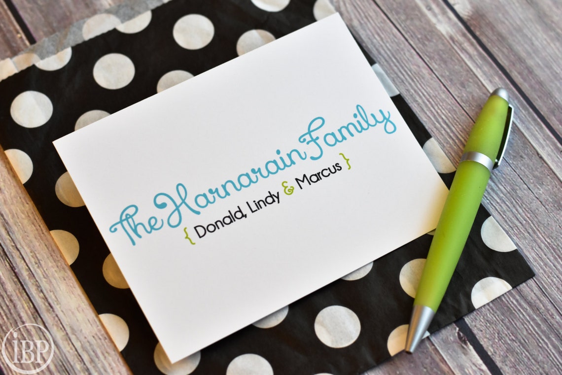 Family Stationery / Personalized Family Stationary / Etsy