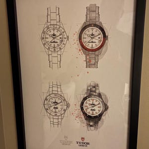 Tudor Black Bay 58 GMT Wall Art