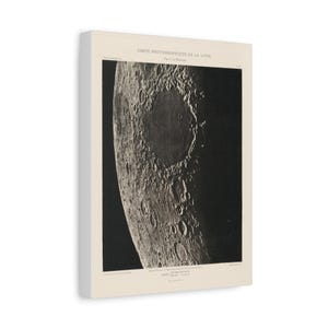 Carte photographique de la lune, planche VII (Photographic Chart of the Moon, plate VII), 23 februari 1909, mat canvas, uitgerekt, 1,25"