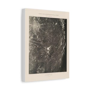 Carte photography de la lune、プランシェ XV (月の写真図、プレート XV)、1904 年 12 月 20 日、マット キャンバス、ストレッチ、1.25 インチ