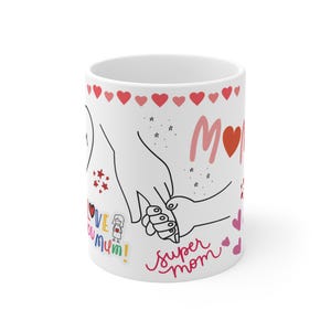 Mum Mug, Mothers Day Gift, Birthday Gift for Mum, Cute Coffee Cup for Mum, Mum Life Mug, Gift from Daughter or Son