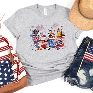 Disney 4th of July Coffee Shirt, Disney Independence Day Shirt, 4th Of July Patriotic Disney, Disneyworld Family matching 4th of July Shirt