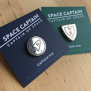 Space Captain Enamel Pins