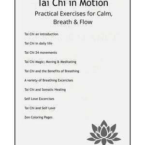 Tai Chi 2 Part Two , In Motion | Practical Tai Chi Exercises for Calm, Breath Flow Mindful Movement & Somatic Healing PDF image 3