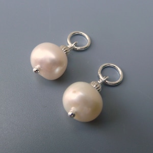 Pearl Earring Charms Changeable Pearl Charmsgold Earring - Etsy