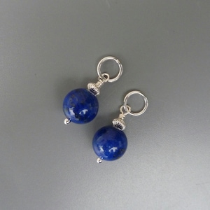 Lapis Earring Charms, Gold Earring Charms, Silver Earring Charms, Interchangeable Earrings,Changeable,Huggie Charms,Charms For Hoops,For Her